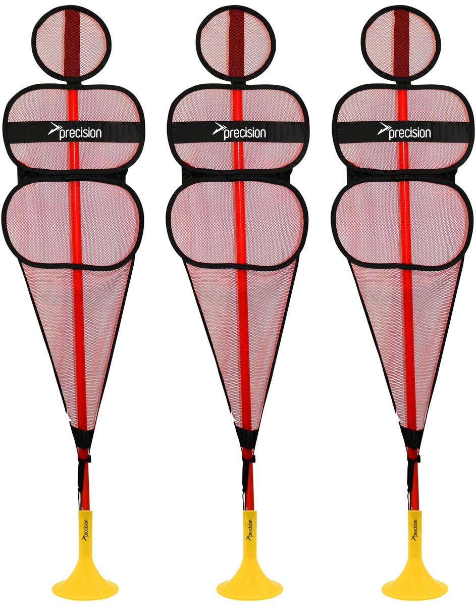 Precision - Trainingspoppen 170 centimeter - Vrijetrap poppen - Polyester - Wit/rood