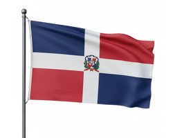 Trasal - vlag Dominicaanse republiek 150x90cm