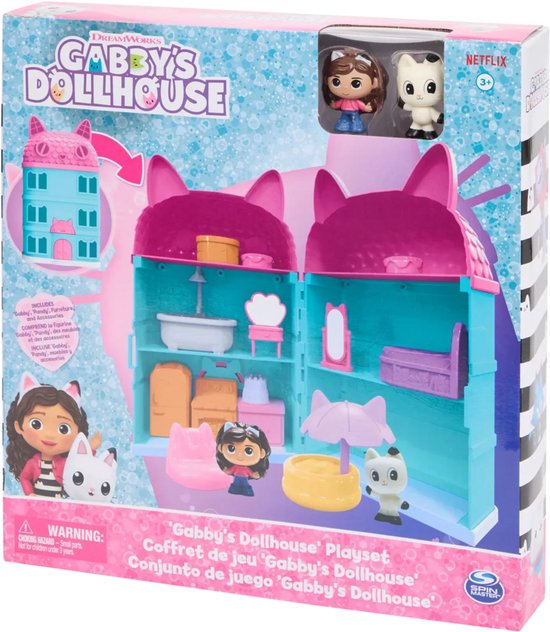 Gabby's Dollhouse Poppenhuis - speelset - speelhuis - incl figuren en accesoires