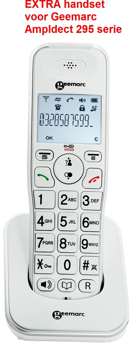 EXTRA handset voor Geemarc 295 serie - 295 AD