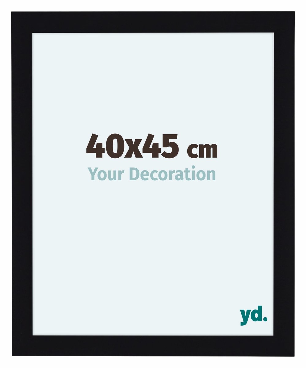 yd. Your Decoration - Fotolijst 40x45 cm - MDF - Zwart Hoogglans - Como