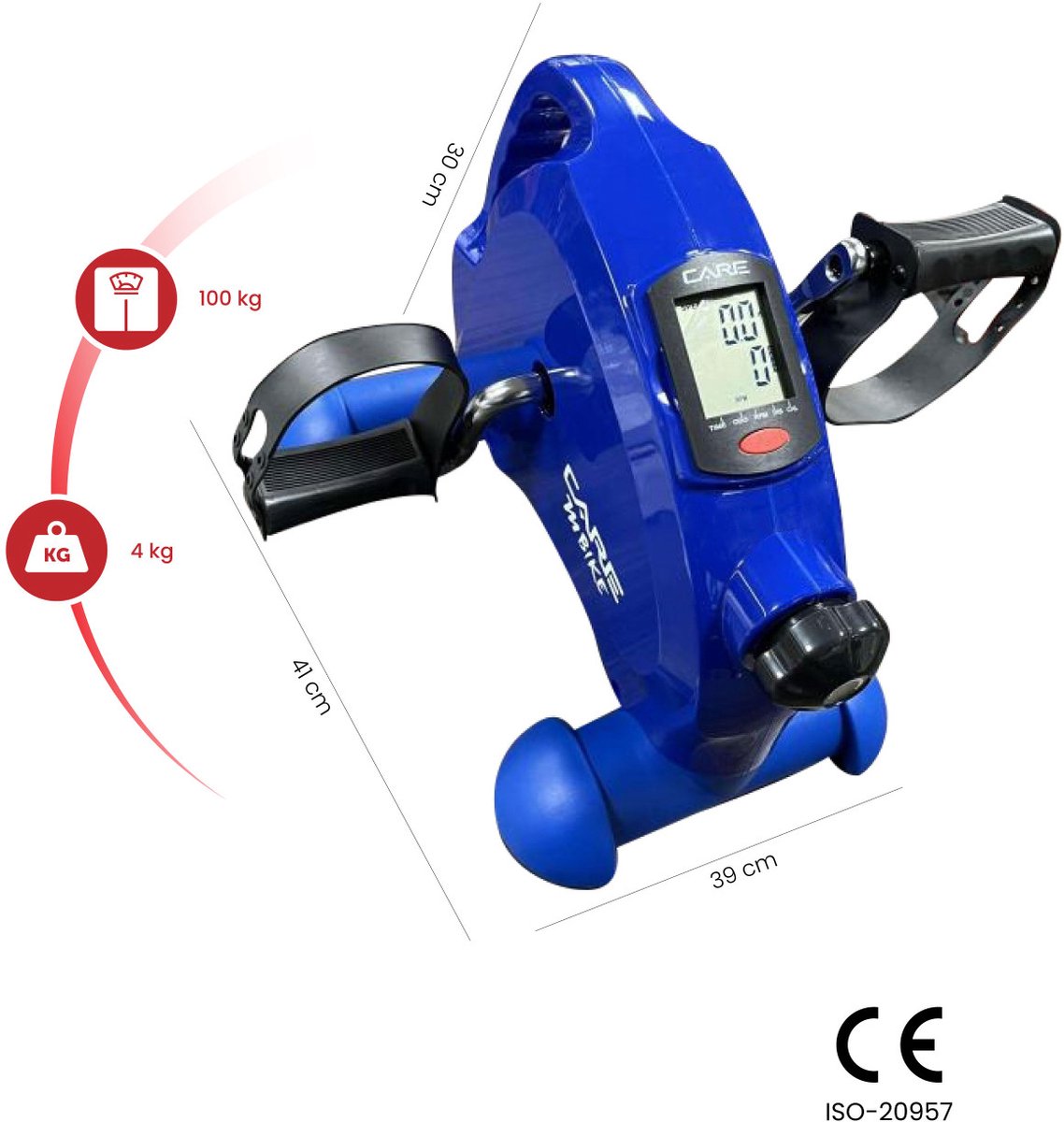 Mini-fietstrainer – M bike - CARE- Blauw - afbeelding 2