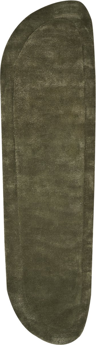 BERANI - Vloerkleed - Donkergroen - 80 x 250 cm - Viscose