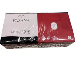 FASANA Papieren servetten bordeaux 250st. 400 x 400 mm 2-laags 1/4 vouw