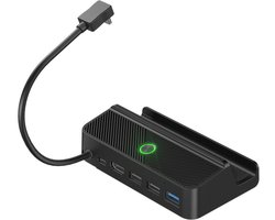 Steam Deck Dock | Docking station 5 in 1 | Geschikt voor mobiel, iPad, tablet en Asus Rog Ally | 4k HDMI | 3 x USB | USB C