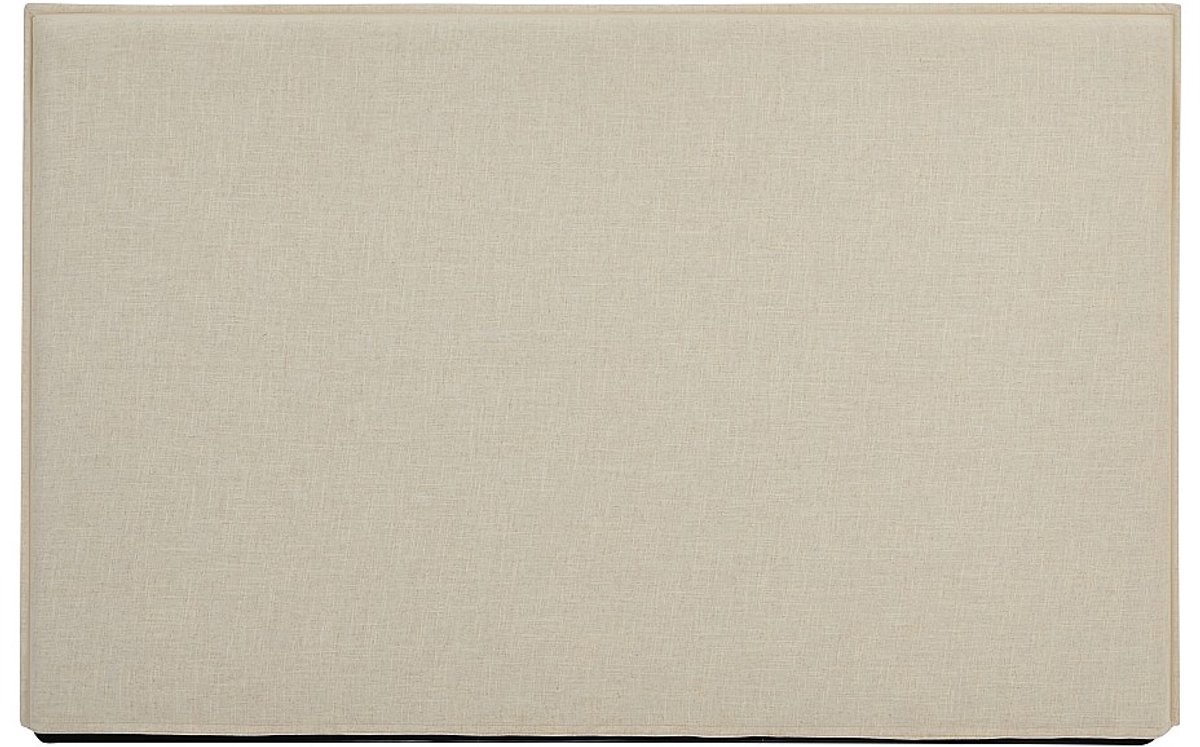 Vente-unique Hoofdbord met afneembare hoes 170 cm - Katoen en linnen - Beige - TAHIME L 170 cm x H 110 cm x D 8.2 cm