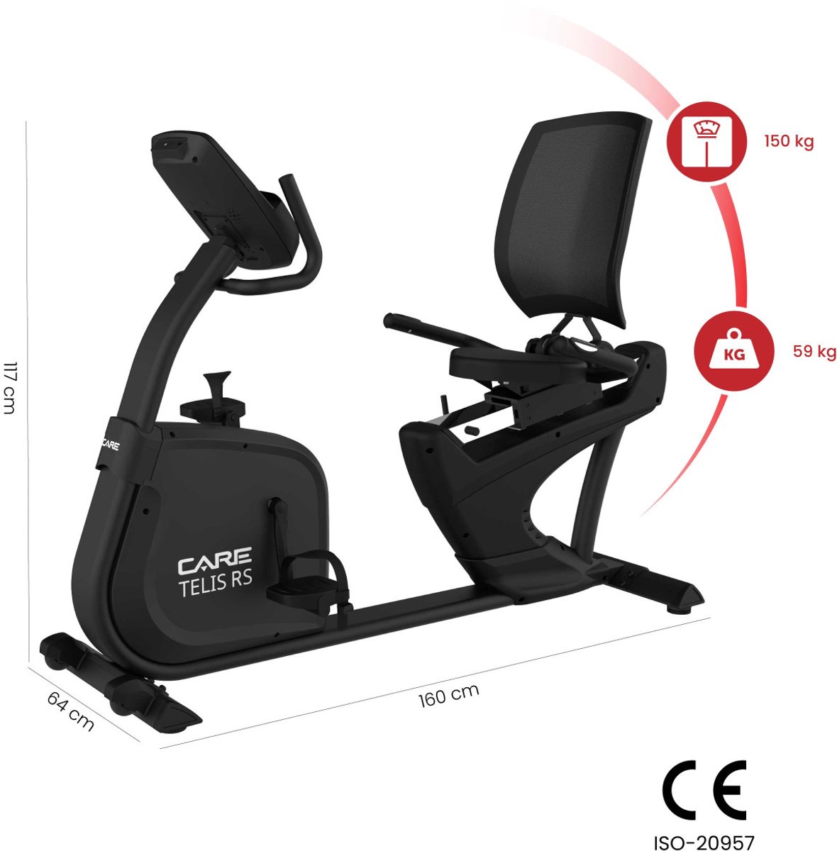 Zelf-opwekkende semi-ligfiets - TELIS RS - verbonden - afbeelding 2