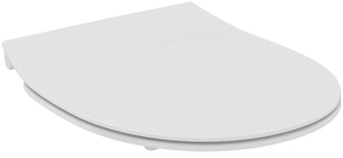 Universele Ovale WC-Bril met Softclose Mechanisme en Antibacterieel Design in Wit