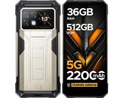 DOOGEE S200 Max 5G AI Outdoor-telefoon-22000 mAh/66 W batterij-36 (16 + 20) GB+512 GB-Android 15-6,72inch FHD+120 Hz-scherm aan de voorkant-1,3-inch scherm aan de achterkant-108 MP+20 MP nachtzicht+32 MP camera's-Dubbele 120 LM kampeerlamp-WiFi 6-NFC