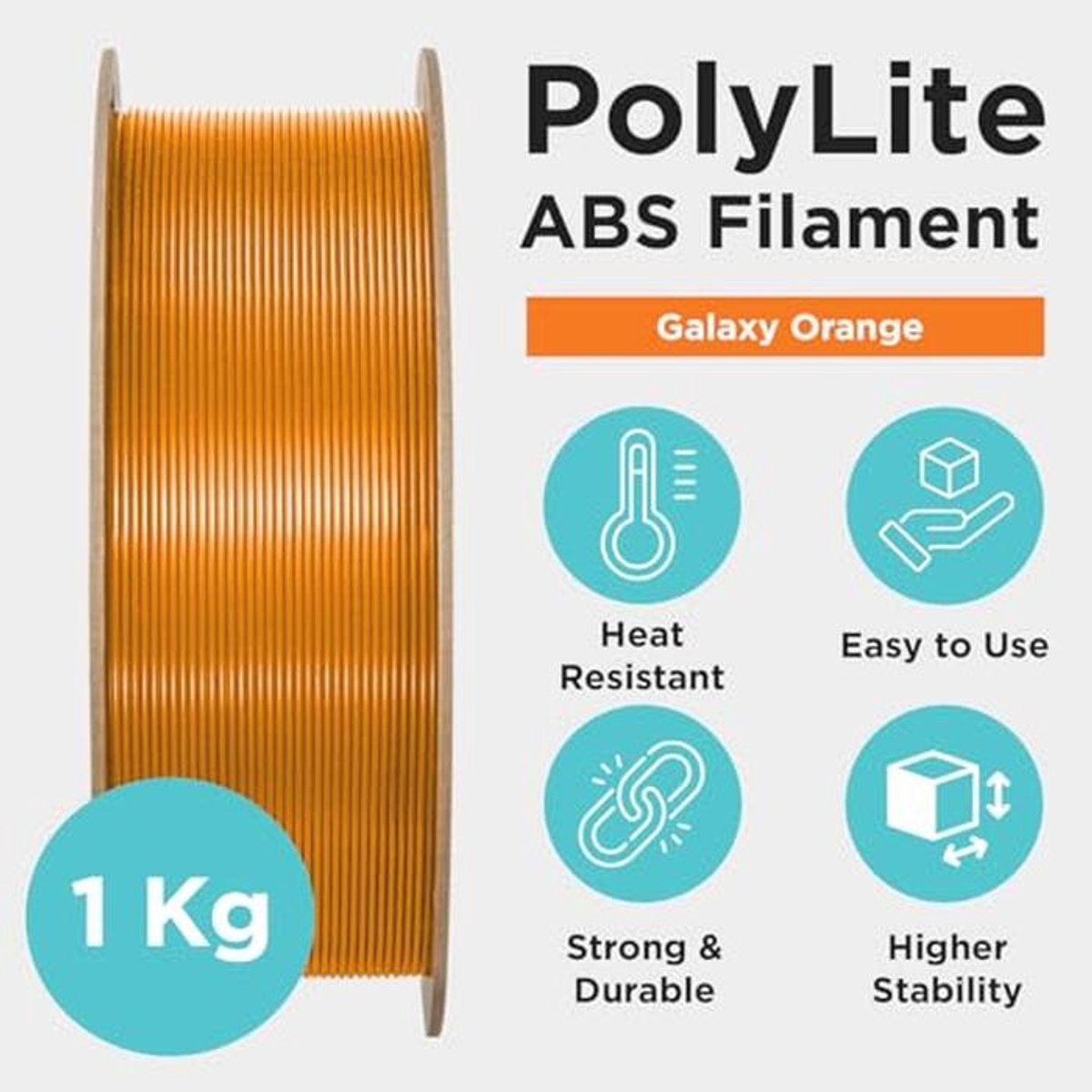 Glitter ABS Filament 1,75 mm - Hittebestendig en Duurzaam voor 3D-printen