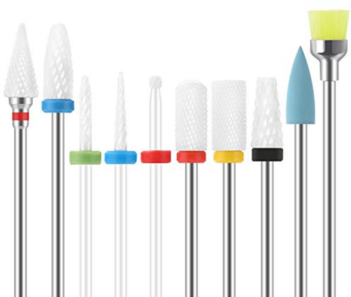 Elektrische Nagelboor Set met 10 Accessoires - Keramische Nagelvijlen voor Manicure en Pedicure