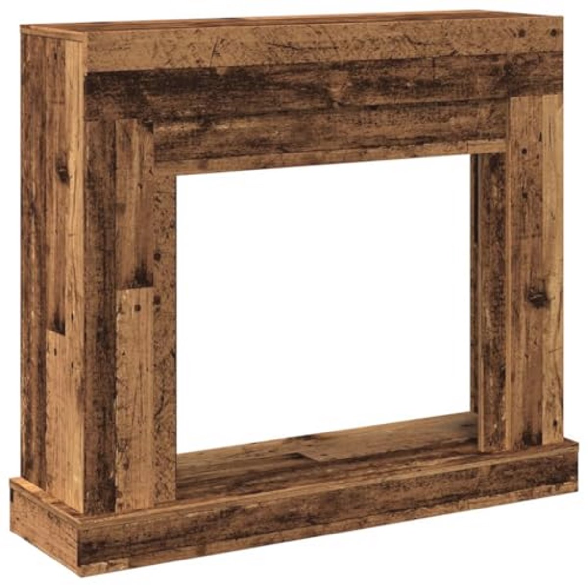 Houten Haard 100x30x87.5 cm - Decoratieve en Functionele Openhaard