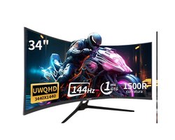 Curved Monitor – Gaming Monitor – UltraWide Monitor – PC Scherm – 34 Inch – QHD+ 3440x1440 Resolutie – 144Hz Verversingssnelheid – HDR 400 Nits