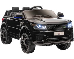 Elektrische Kinderauto - 12V Accu - tot 5 km/u - Kinderen 3-6 jaar - Kinder-SUV-Auto - Met Afstandsbediening en Veiligheidsgordel - Koplampen & Muziek - Accuvoertuigen - Zwart
