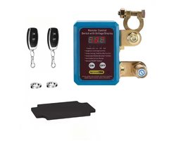 Wireless Remote Car Battery Disconnect Switch – 12V with Voltage Display – Magnetic Latching, Easy Installation