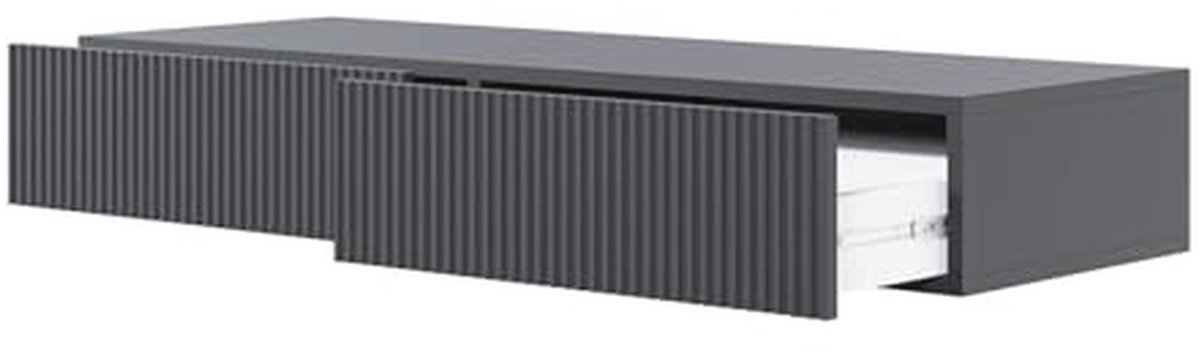 Stijlvolle Make-uptafel met 2 Laden - 110 cm - Zwart