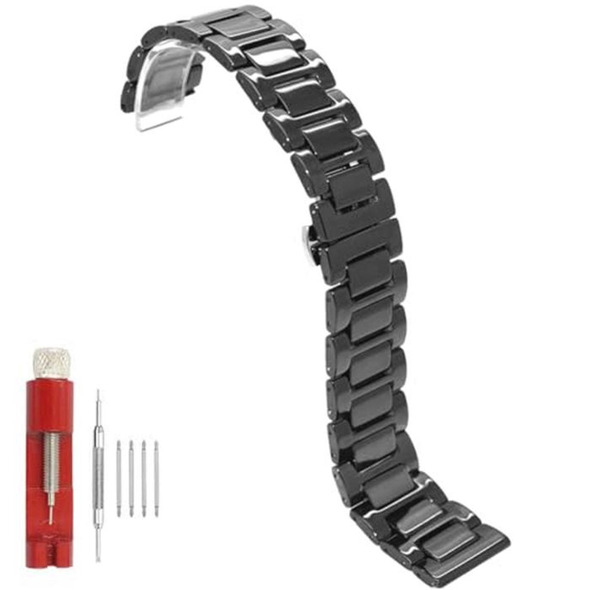 Keramische Horlogeband 20 mm 22 mm - Snelspanner met Roestvrijstalen Sluiting voor Dames en Heren