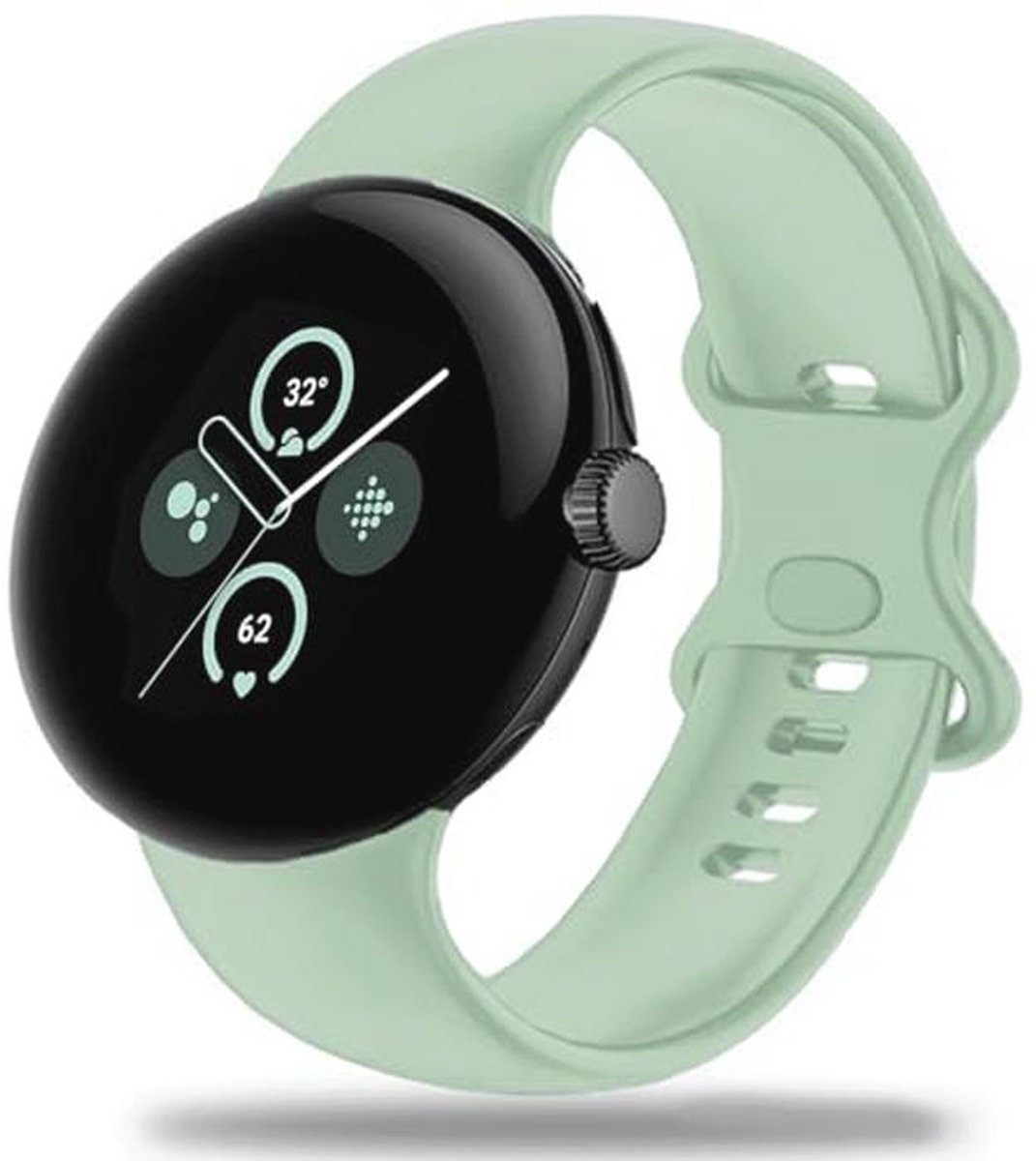 Siliconen Quick Release Armband Geschikt voor Google Pixel Watch - Ademend, Lichtgewicht, Waterdicht en Verstelbaar