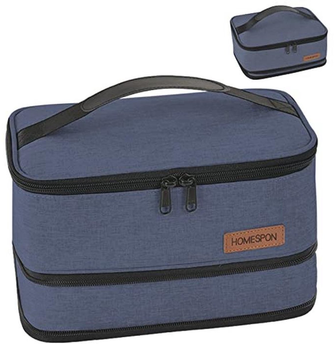 Uitbreidbare lunchtas voor mannen en vrouwen - geïsoleerde koelbox voor onderweg, picknick en school