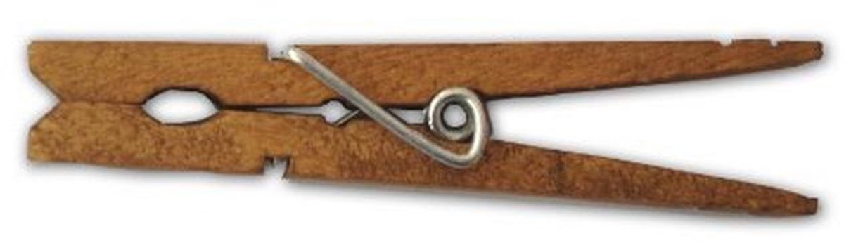 LWR CRAFTS Houten Grote Wasknijpers 3-5/16" 8,4cm 30 Stuks Per Pack (Jacobeen)