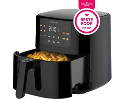 Inventum GF501HLDB - Airfryer - Hetelucht friteuse - 5 liter - 70 tot 200 graden - 1500 watt - Zwart