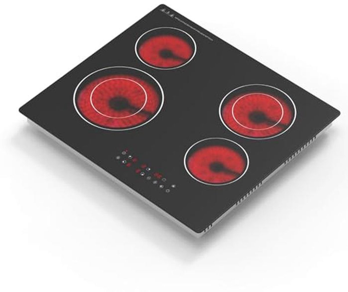 Keramische Kookplaat met 4 Vlammen - Efficiënt en Stijlvol Koken