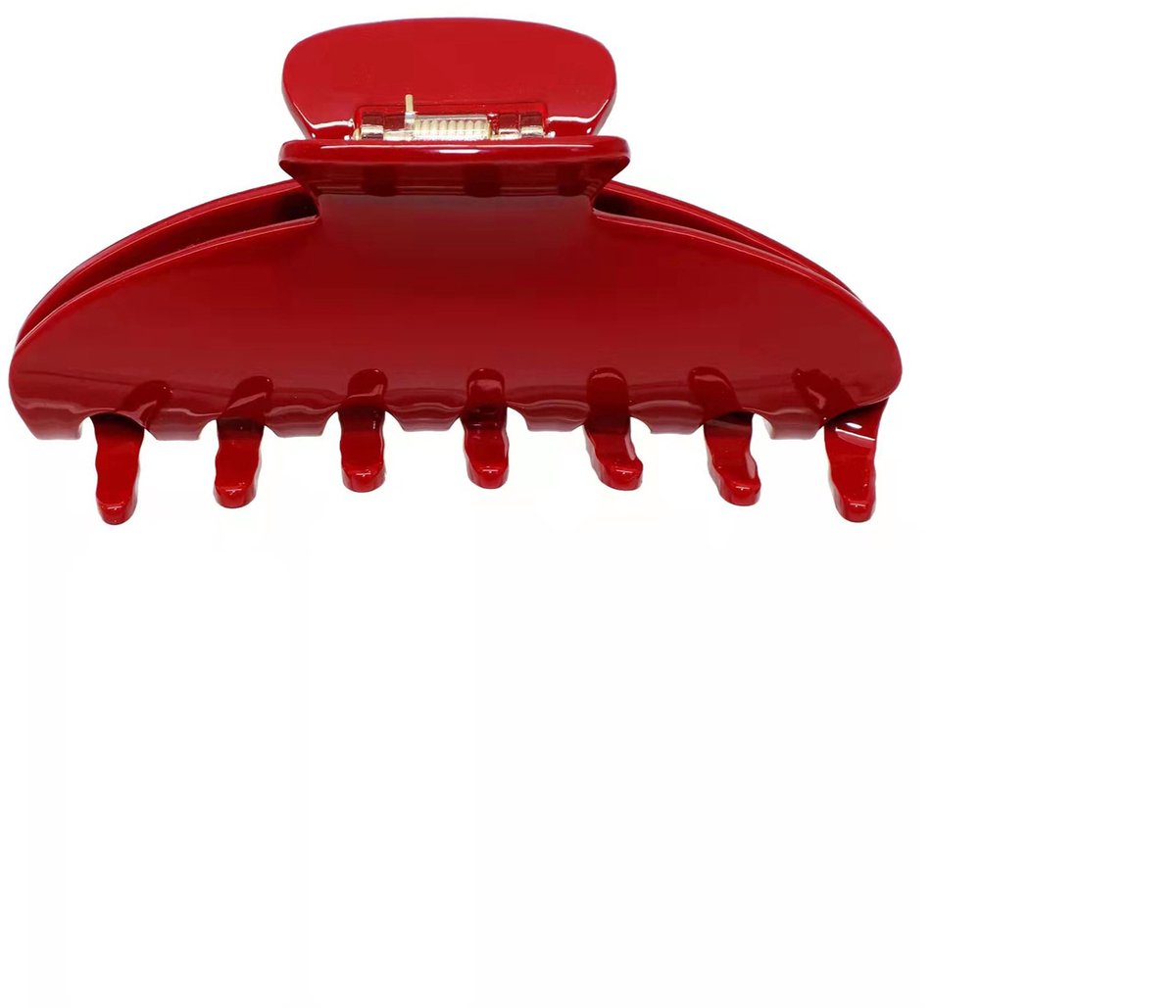 Haarclip - 4-inch klauwclip, geschikt voor fijn en dik haar (rood).