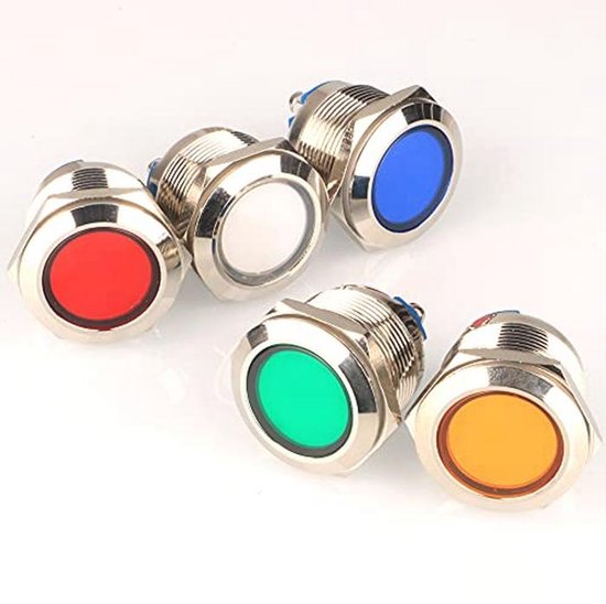 Generic Momentary Start Stop Switch Waterdicht Rood Groen 10A 1NC 1NO