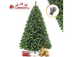 Black Friday Reloaded - Kunstkerstboom 185 cm - Brandveilig PVC - 919 Takpunten - Met LED Verlichting - S8 Lichtmodi - Duurzaam, Herbruikbaar, Natuurlijke Look