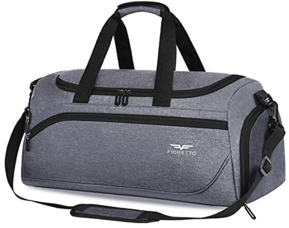 Sporttas en reistas 43 liter met schoenenvak en nat vak - waterdichte tas voor training, gym, reizen, zwemmen, sauna, voetbal