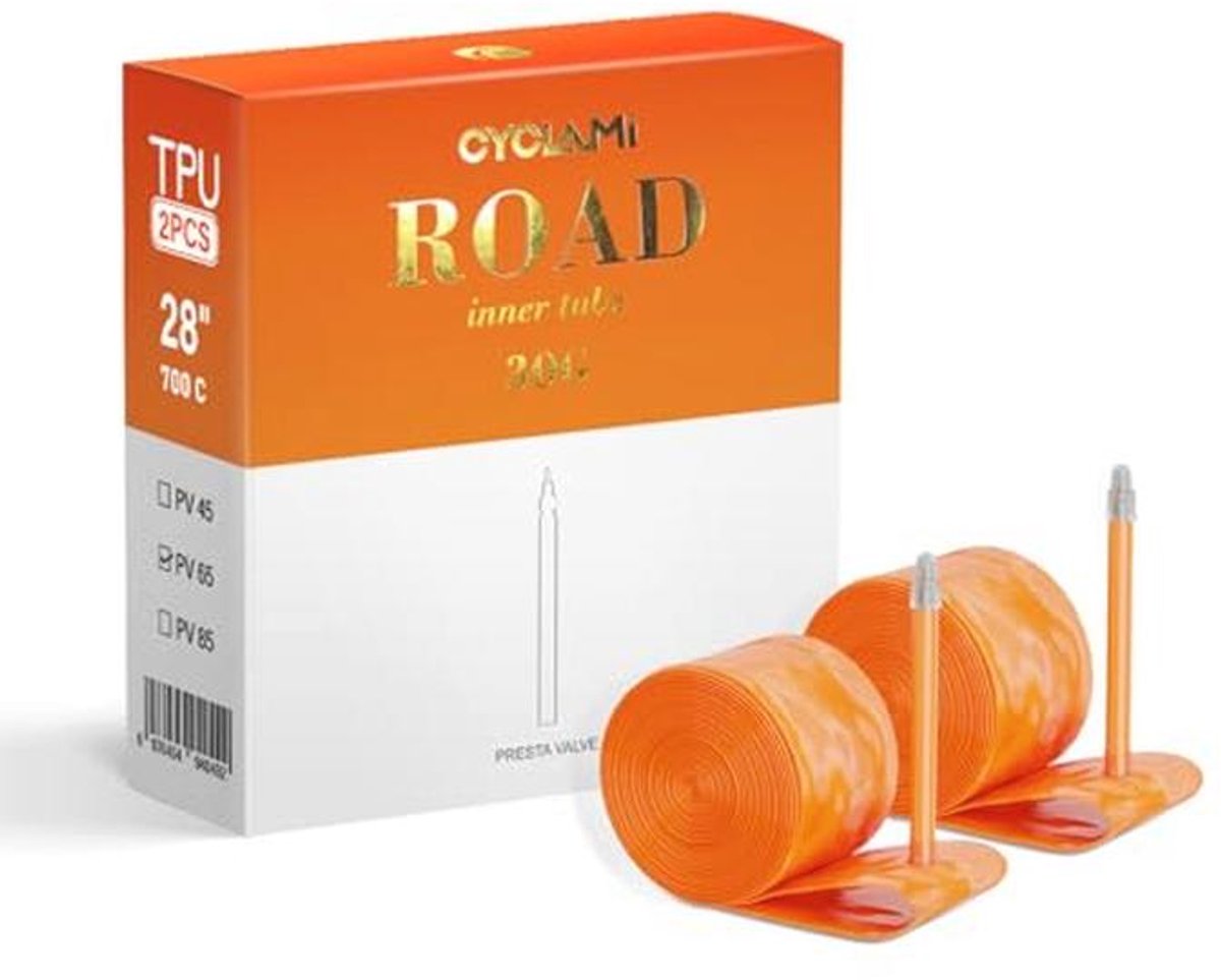 Oranje TPU Binnenband voor Racefiets - 28 Inch - Lichtgewicht en Duurzaam