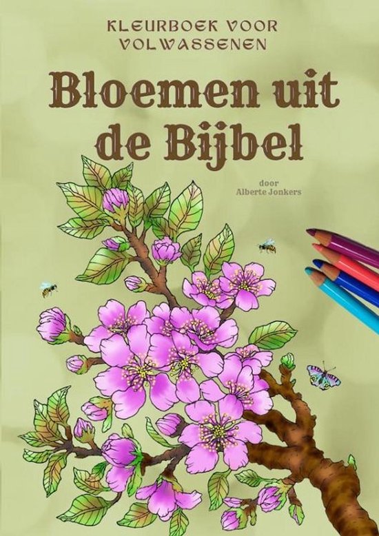 Bloemen uit de Bijbel informatief kleurboek voor volwassenen - cover