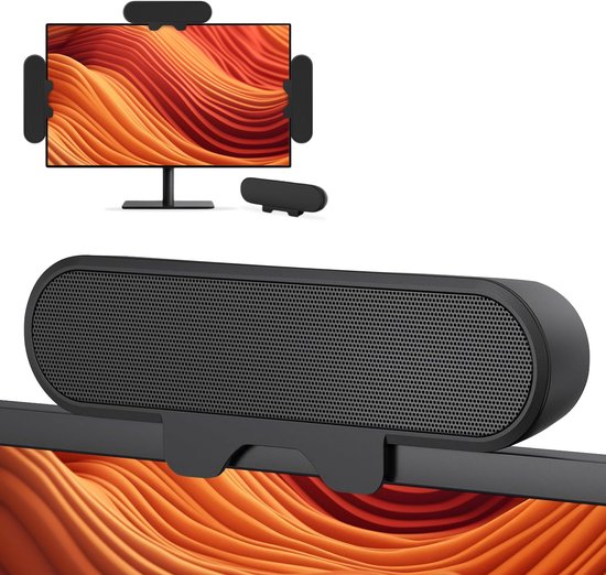 Skoov Speaker voor PC - Mini soundbar - Krachtig Geluid - Ideaal voor Gaming - Monitor