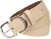 Legend Dames - Leren riem - Crème - 80cm