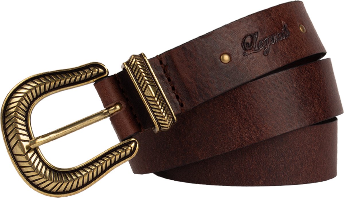 Legend Dames - Leren riem - Bruin - 105cm