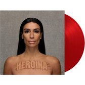 Albumhoes van Heroina met een rode vinylplaat. De hoes toont een vrouw met de tekst "Heroina" op haar borst.