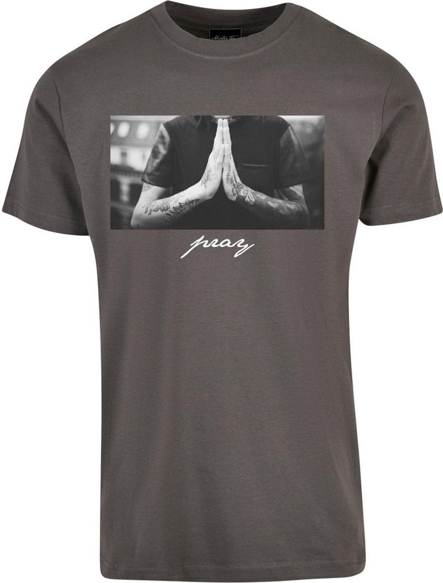 Mister Tee Pray Heren Tshirt XL Grijs