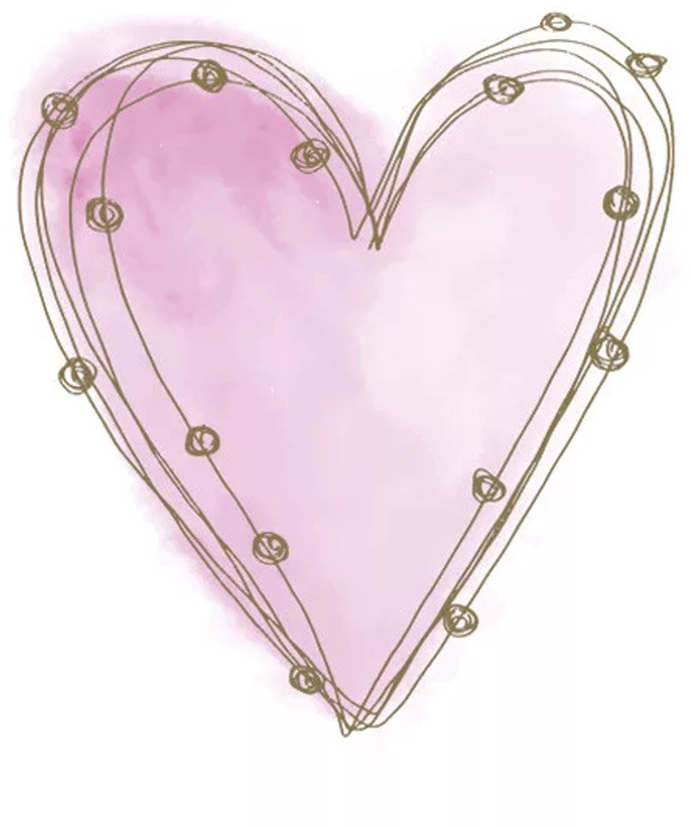 40 Servetten - Pastel Roze Hart op een witte achtergrond - 33 x 33 cm - 3-Laags - Maki