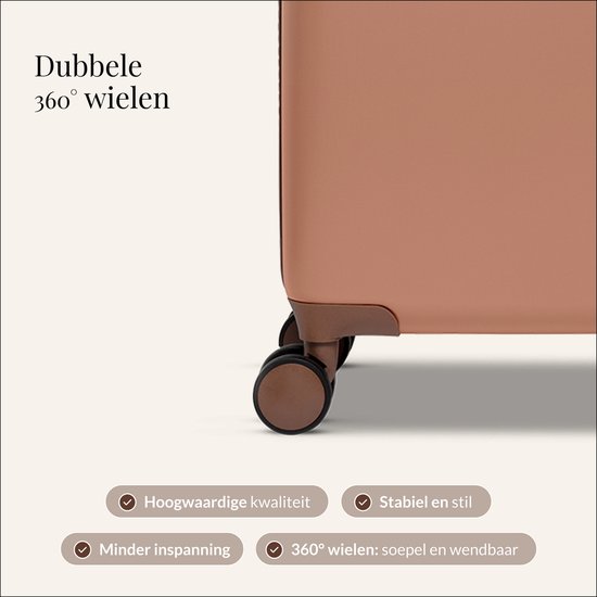 SUITSUIT Handbagage koffer 55x35x20 - Handbagage trolley - Lichtgewicht koffer - Reiskoffer - Veilig TSA cijferslot - Fab Seventies koffer Italian Clay - Rood