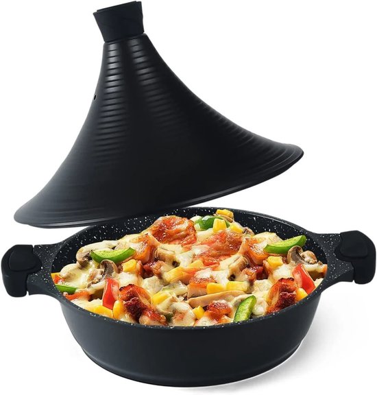 Scheffler pannenset, roestvrij staal, 10-delige keukenset met deksel, voor alle warmtebronnen, inclusief 22/24/26/28/30 cm pan