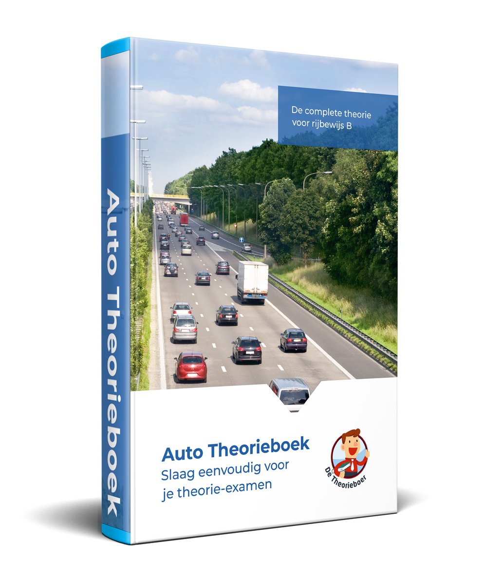 Omslag van Auto Theorieboek België 2026 Rijbewijs B - Handboek voor GOCA - Autorijden van A tot Z - De Theorieboer