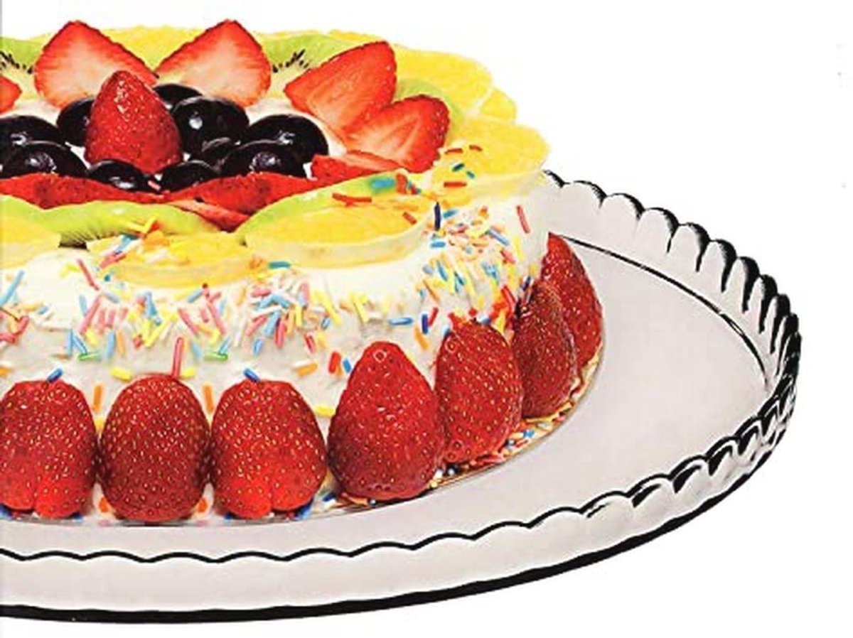 Taartplateau van Glas - Ideaal voor Taarten, Cupcakes en Desserts - Ø 32,2 cm