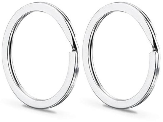Gimars Pack of 20 Keychains 25 mm Key Rings 316 Stainless