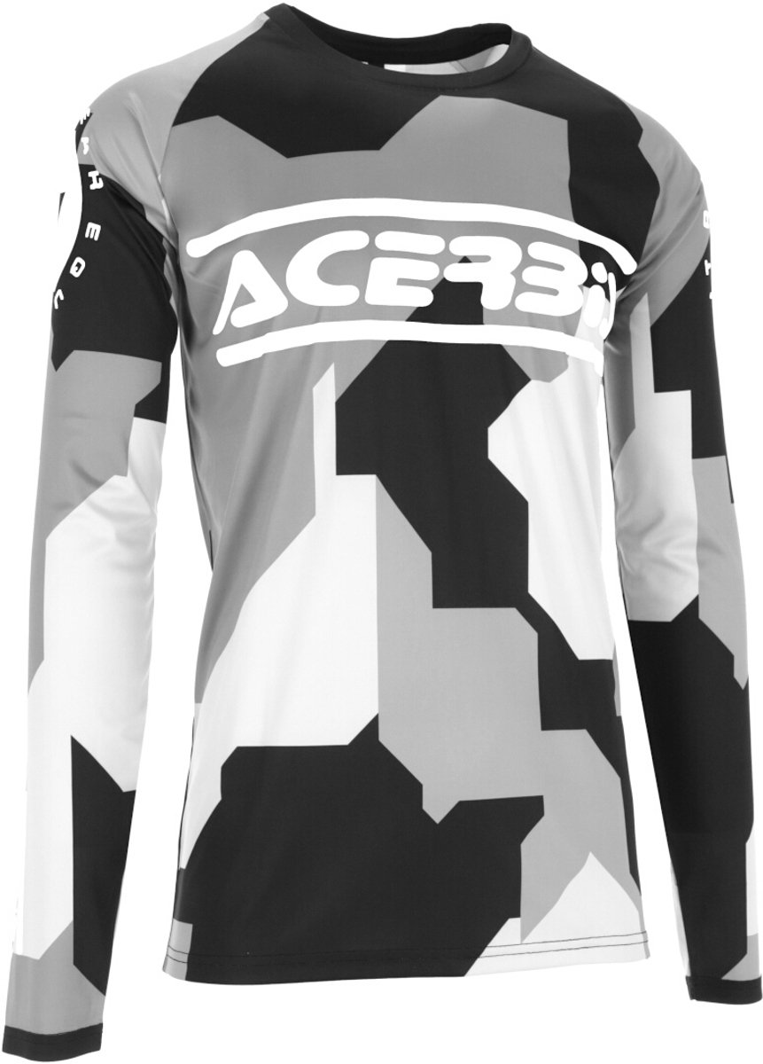 Acerbis MX Linear Sumbawa Zwart Grijs Cross Jersey - Shirts
