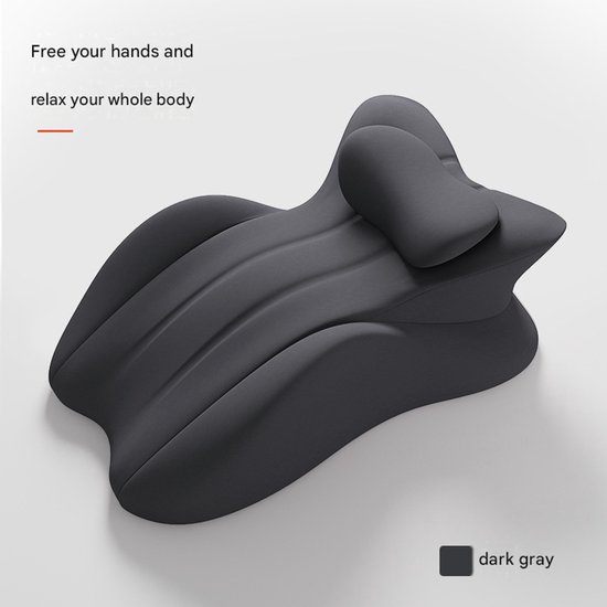 Donkergrijs [Set] Slaapkussen voor naast het bed voor meerdere posities, multifunctioneel kussen