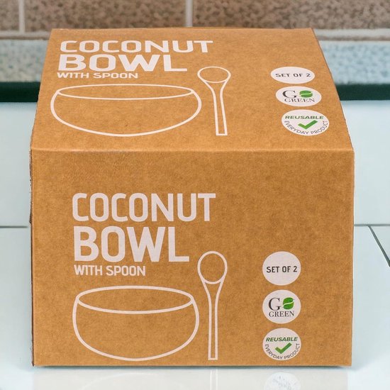 MIJOMA Exotische Kokosnuss-Schale | Innenseite farbenfroh lackiert | Robust und ästhetisch | Perfekt für einzigartige Bowl-Kreationen | 13x13x6 cm (Schwarz