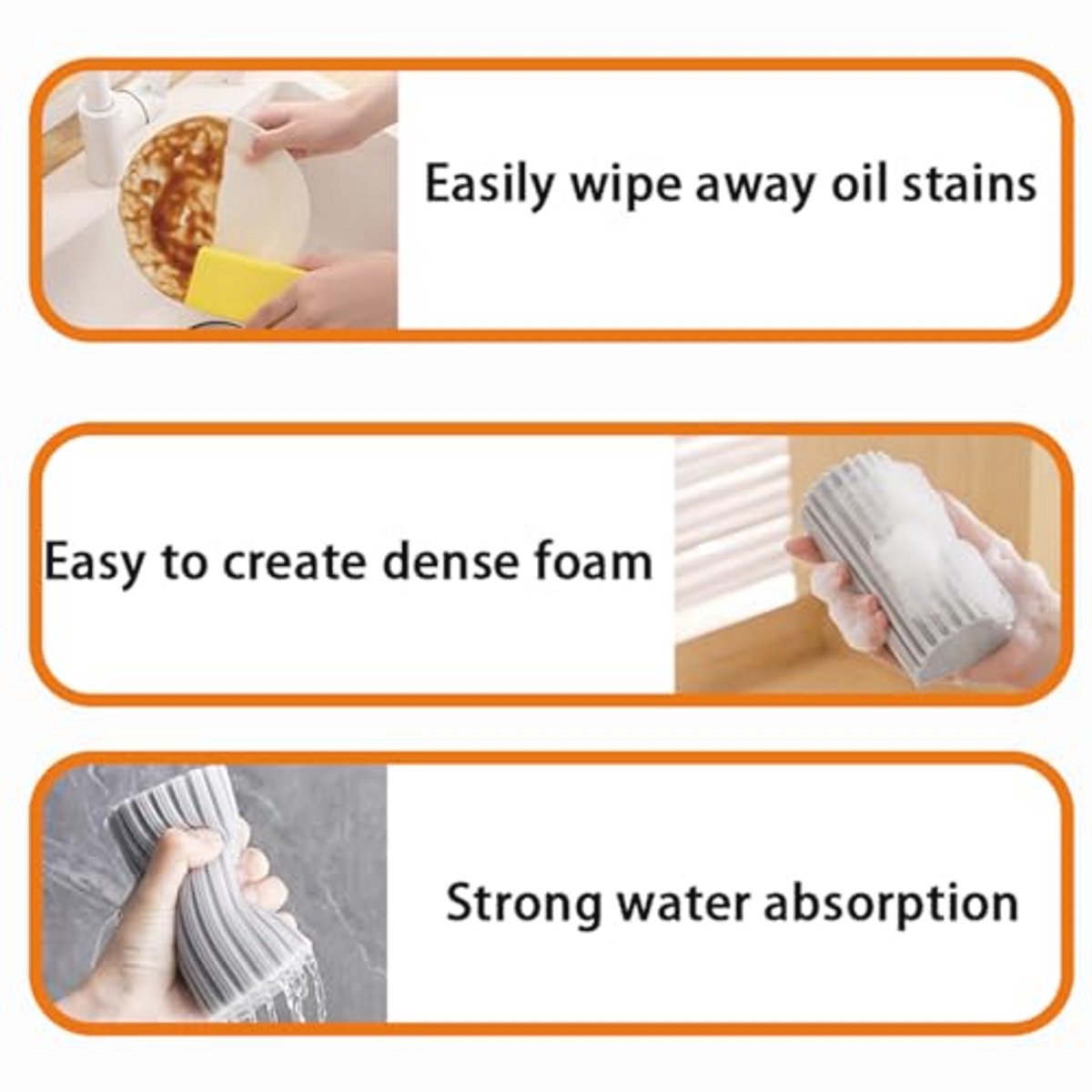 Herbruikbare Damp Duster Spons - 5 Stuks, 4 Kleuren - Ideaal voor Zorgvuldige Schoonmaak