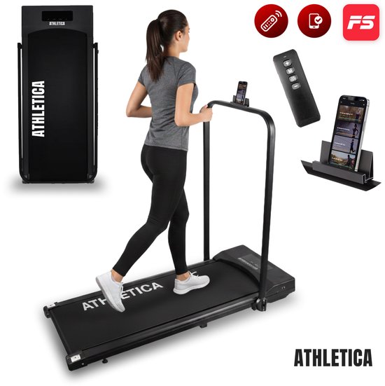 Athletica Loopband 10 km/h Compact Zwart met Speaker - Athletica - €149,99