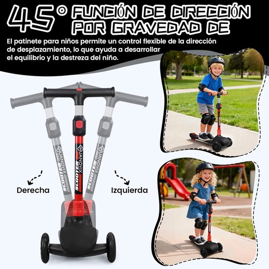 Wiggle Scooter 8 Ans Et Plus,Trottinette Pivotante,Trottinette Pliable À 3 Roues,Hauteur Wiggle Scooter 8 Ans Et Plus,Trottinette Pivotante,Trottinette Pliable À 3 Roues,Hauteur
