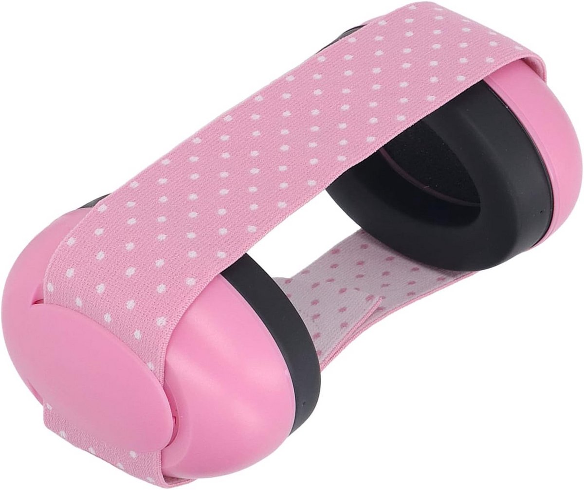 Baby Oorbeschermers - Baby Gehoorbescherming - Bescherming Oren - Anti Slip Strip - 9 x 9 x 9 cm - Roze